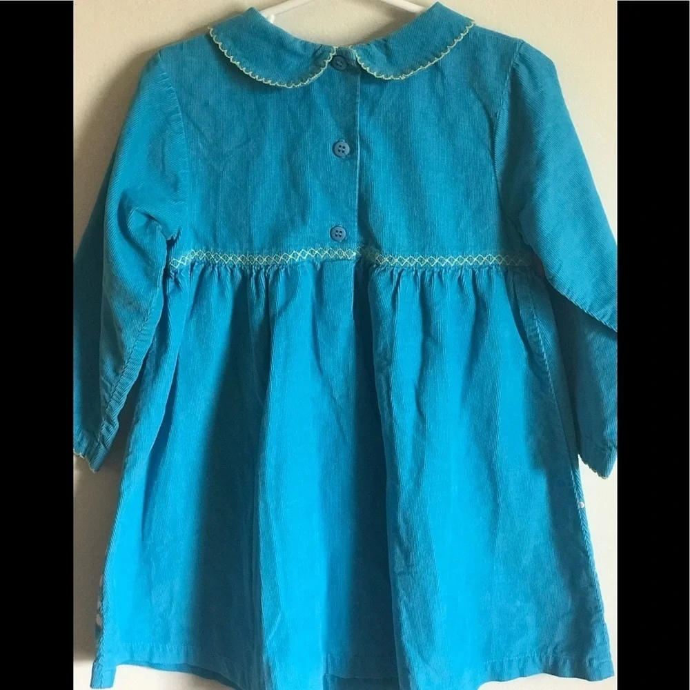 1980’sVintage Toddler Swiss Flower appliqué dress